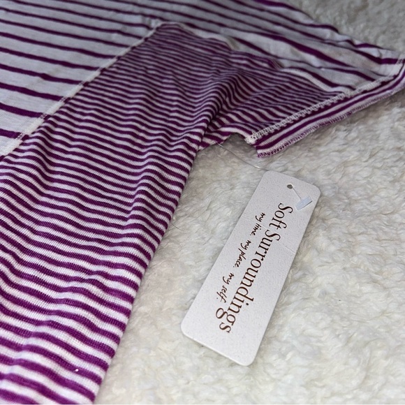 Soft Surroundings Lakkari Stripe Tunic Small NEW - Picture 4 of 5